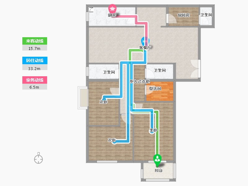 北京-北京市-东华金座-150.00-户型库-动静线