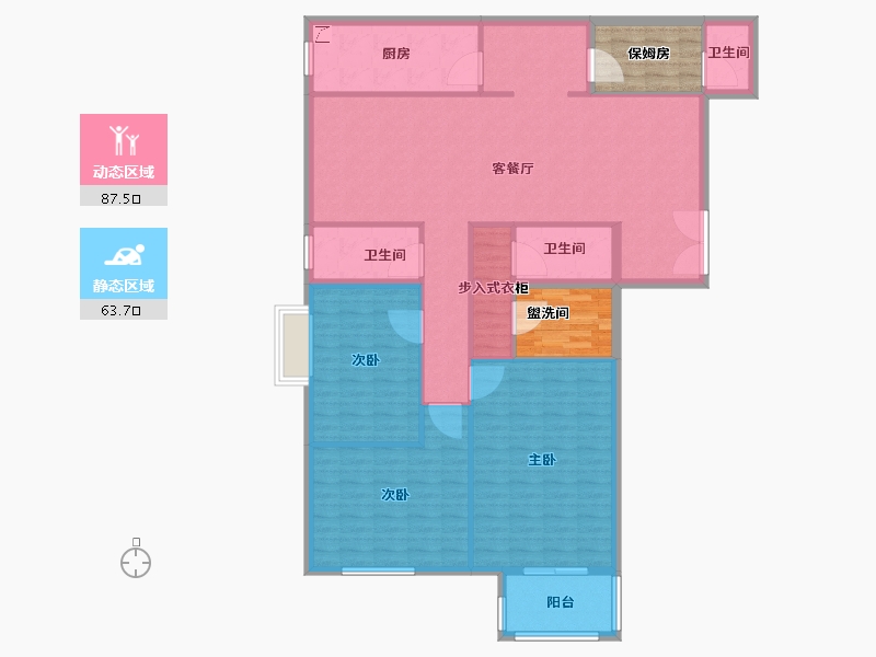 北京-北京市-东华金座-150.00-户型库-动静分区