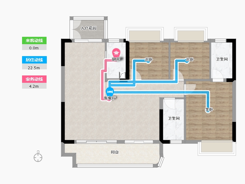 江西省-赣州市-滨江云宸-110.00-户型库-动静线