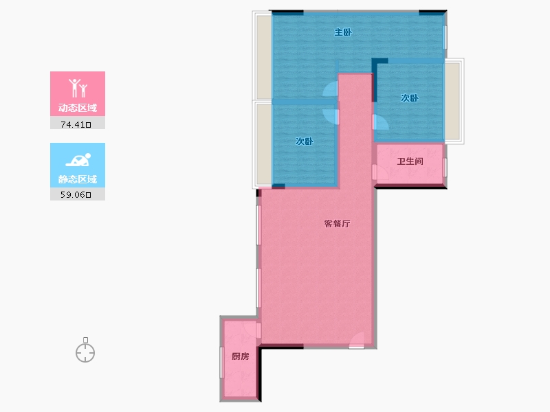 贵州省-毕节市-阳光云湖-120.69-户型库-动静分区