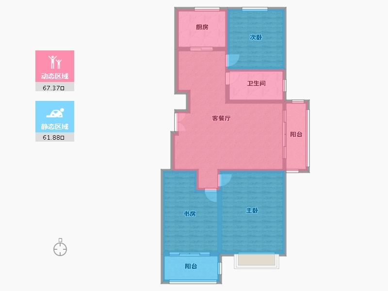 山东省-临沂市-城建锦绣城-130.00-户型库-动静分区