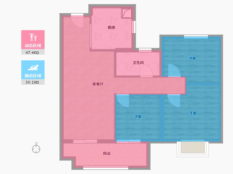 安徽省-合肥市-保利紫云-69.00-户型库-动静分区