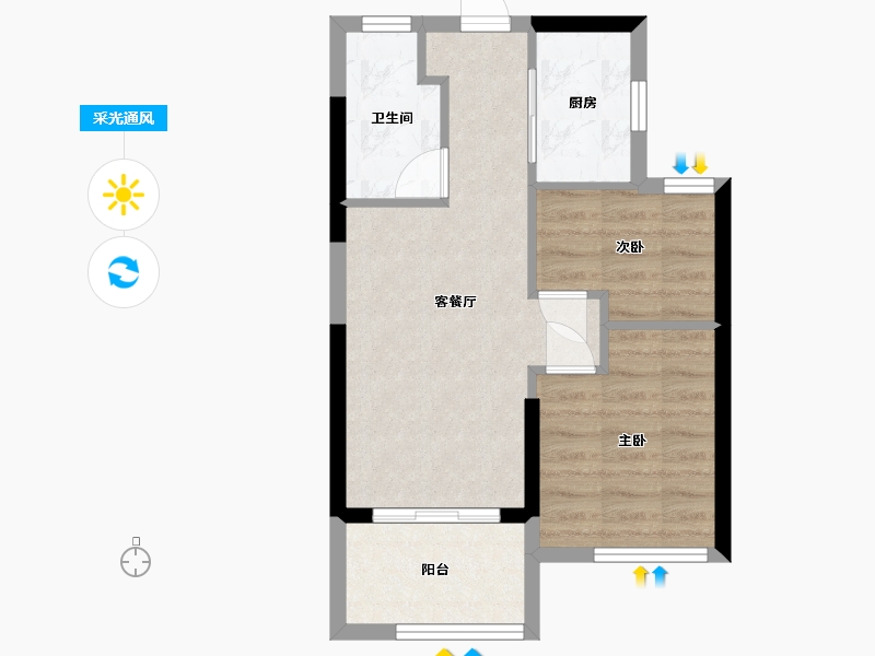 福建省-漳州市-国贸智谷-48.00-户型库-采光通风