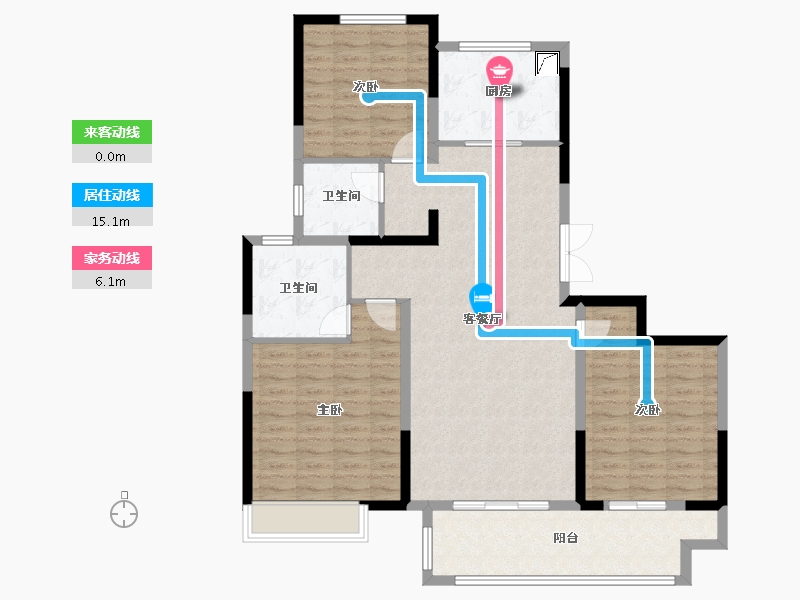 江苏省-徐州市-如苑-114.00-户型库-动静线