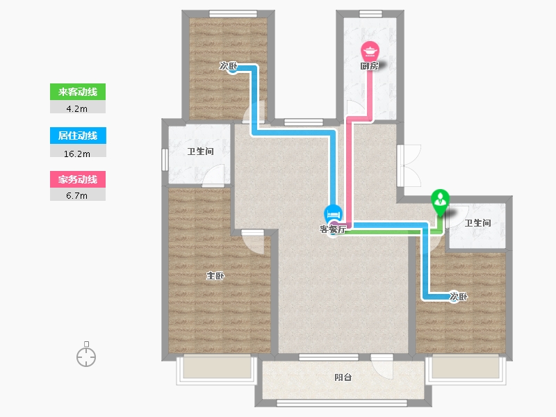 河北省-邢台市-邢台壹号院-140.00-户型库-动静线