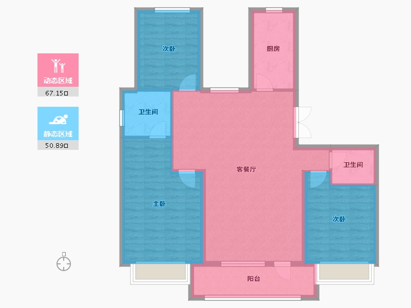 河北省-邢台市-邢台壹号院-140.00-户型库-动静分区