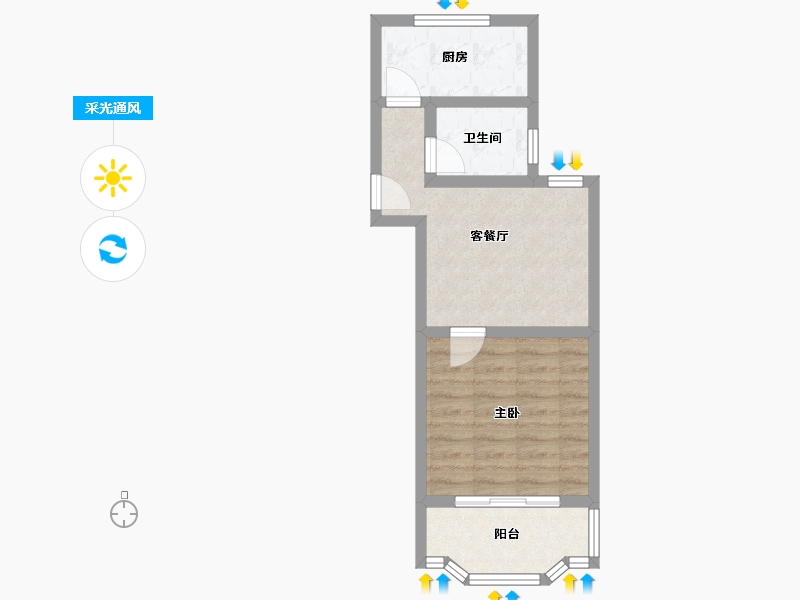 浙江省-杭州市-西荡苑-41.76-户型库-采光通风