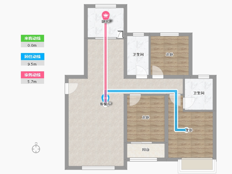 山东省-济南市-烯谷国际中心-90.00-户型库-动静线