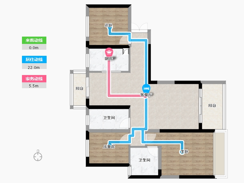 河南省-郑州市-泰宏建业国际城-16号院-97.00-户型库-动静线