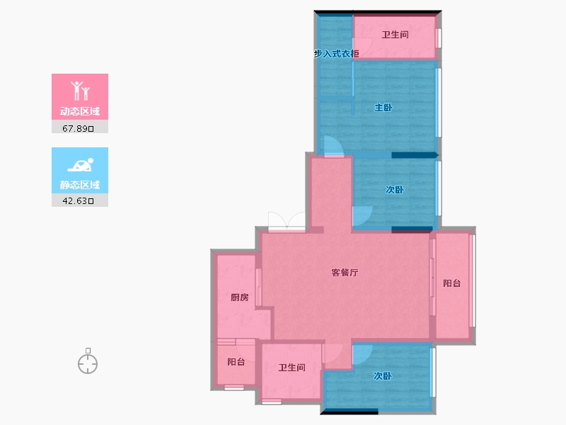 四川省-成都市-双楠悦天地-110.00-户型库-动静分区