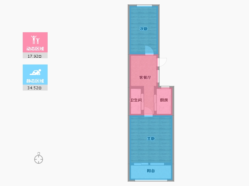 北京-北京市-东庄(西区)-50.00-户型库-动静分区