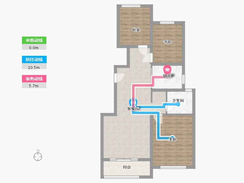 河南省-开封市-融创开封·宸院-85.33-户型库-动静线