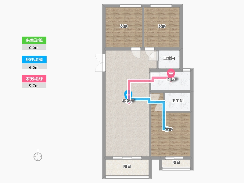 甘肃省-兰州市-西固人家御园-98.78-户型库-动静线