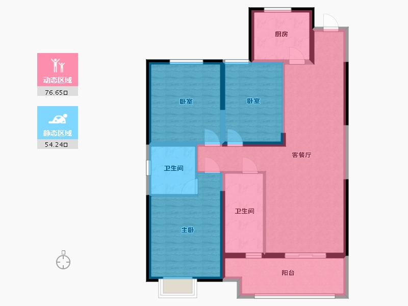 河南省-濮阳市-建业通和府-118.23-户型库-动静分区