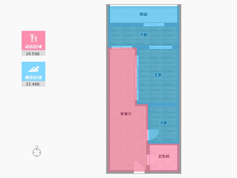 安徽省-安庆市-国建悦美城-49.96-户型库-动静分区