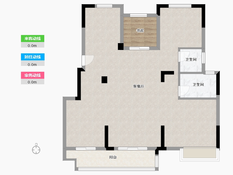 浙江省-嘉兴市-弘阳 昕悦棠-104.00-户型库-动静线