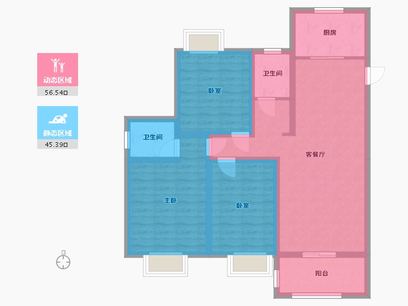 江西省-上饶市-壹品凯旋-118.00-户型库-动静分区