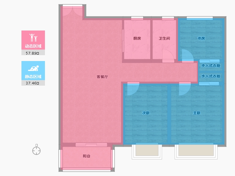 河北省-衡水市-世纪名郡-85.00-户型库-动静分区