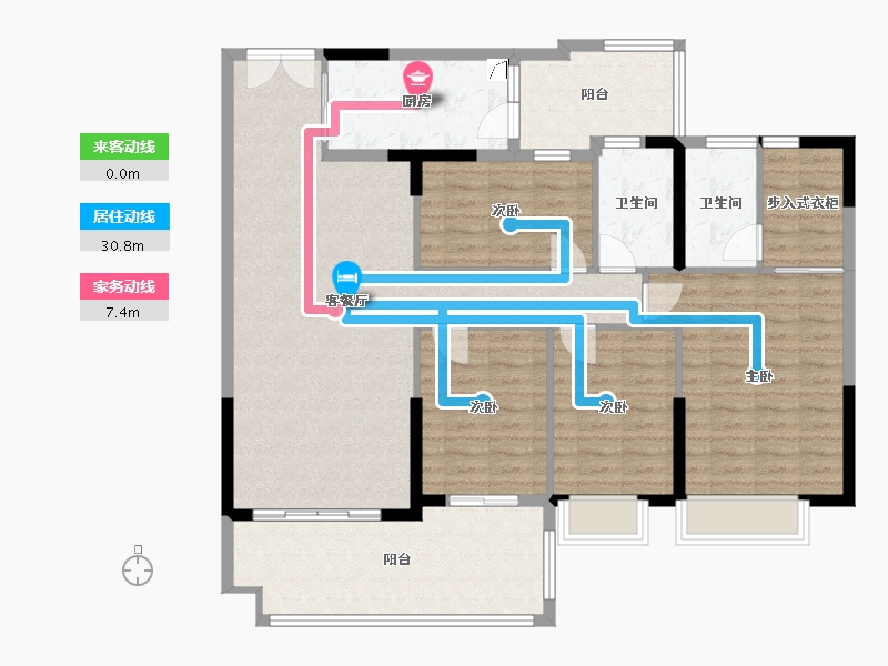 广东省-湛江市-皇冠城商住小区项目工程-150.00-户型库-动静线