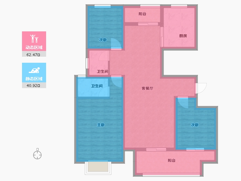 河南省-濮阳市-建业通和府-101.84-户型库-动静分区