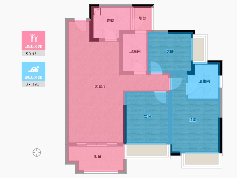 四川省-广安市-承平盛世-83.00-户型库-动静分区