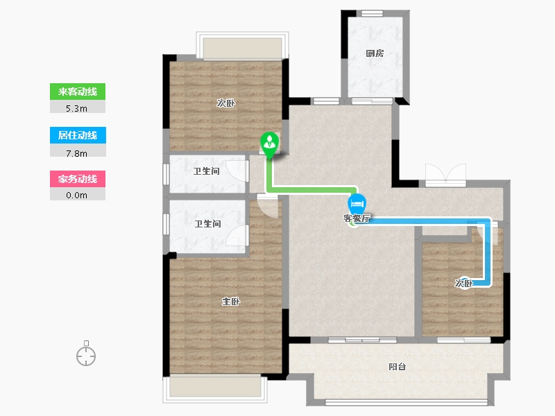 河南省-信阳市-玖荣学府-121.00-户型库-动静线