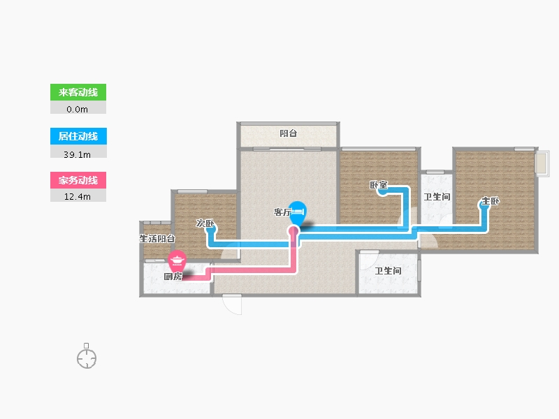 广西壮族自治区-南宁市-衡阳东路51号小区-265.53-户型库-动静线