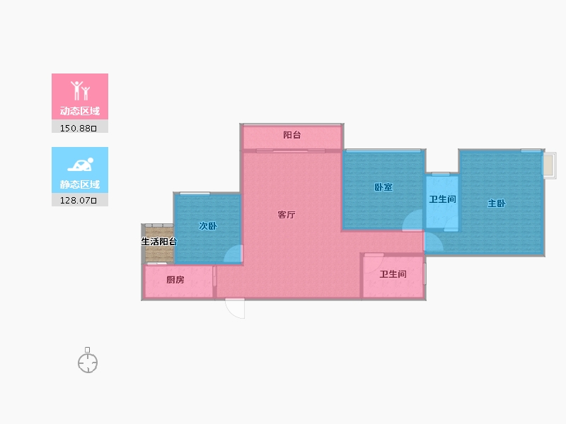 广西壮族自治区-南宁市-衡阳东路51号小区-265.53-户型库-动静分区