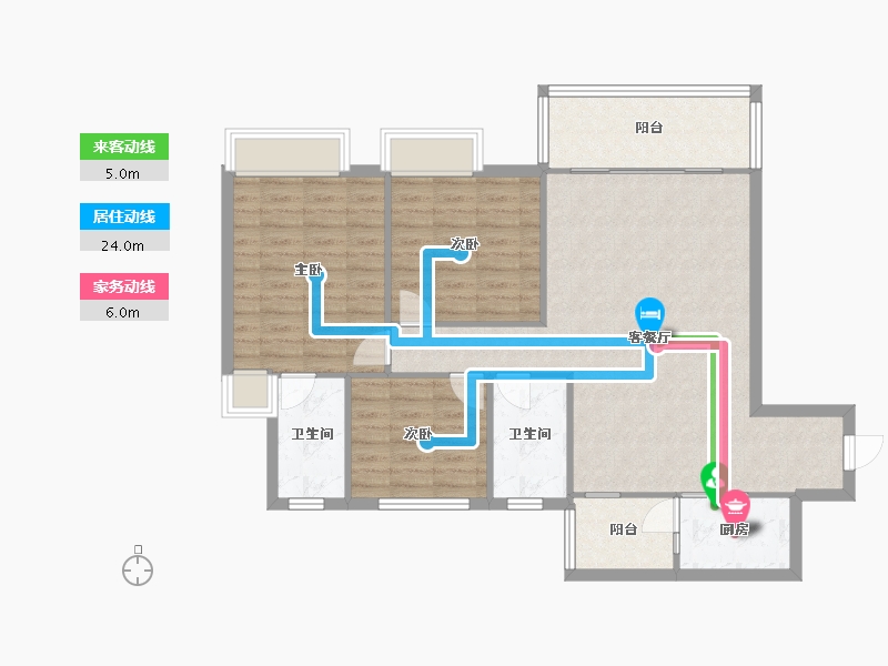 广西壮族自治区-南宁市-荷塘月色-100.00-户型库-动静线