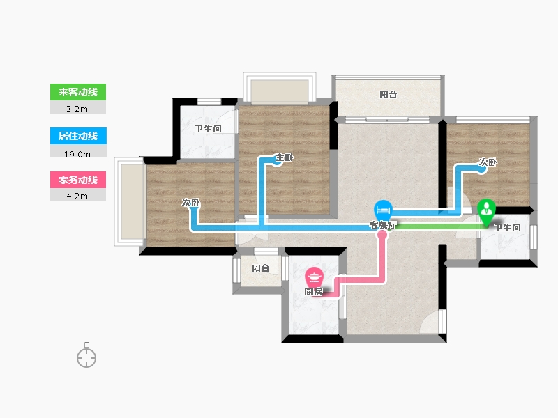 四川省-攀枝花市-领地-70.00-户型库-动静线