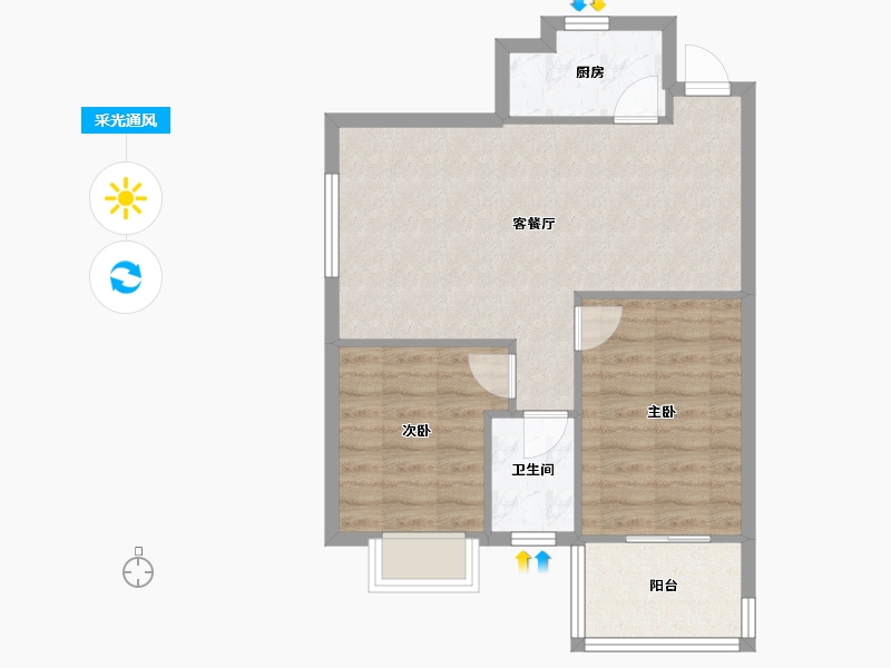 四川省-成都市-御富枫景-62.13-户型库-采光通风