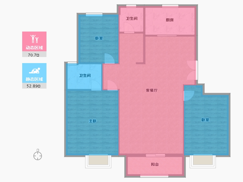 山东省-济南市-建邦·原香溪谷-116.41-户型库-动静分区