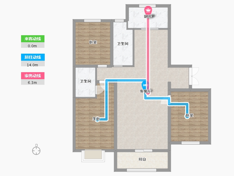 河北省-邢台市-盛世华庭-110.00-户型库-动静线