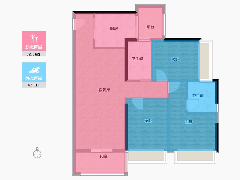 广东省-肇庆市-金沙一号-95.00-户型库-动静分区