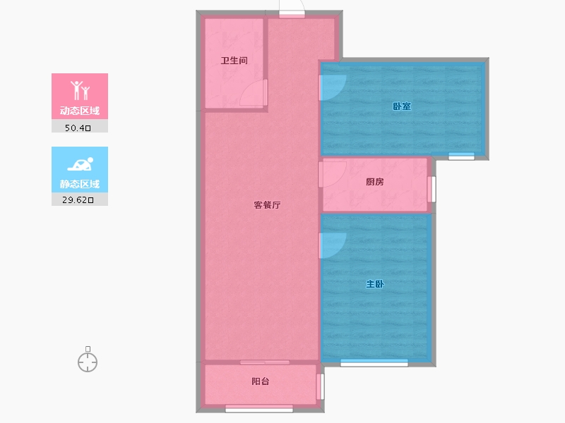 河北省-石家庄市-建明小区-77.00-户型库-动静分区