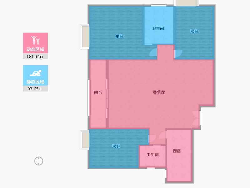 云南省-昆明市-云铜时代-198.78-户型库-动静分区