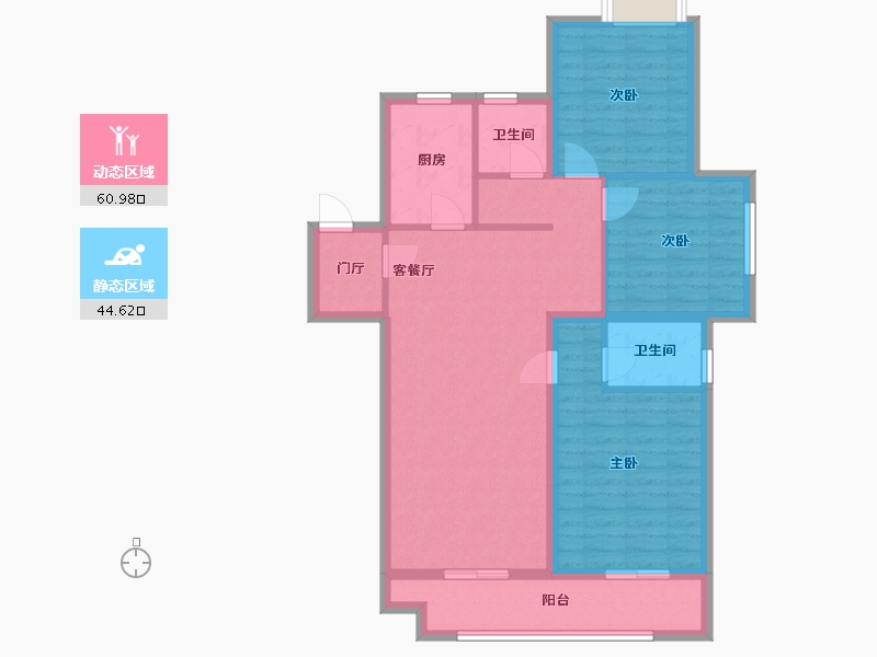 云南省-昆明市-古滇名城大观小院-99.00-户型库-动静分区