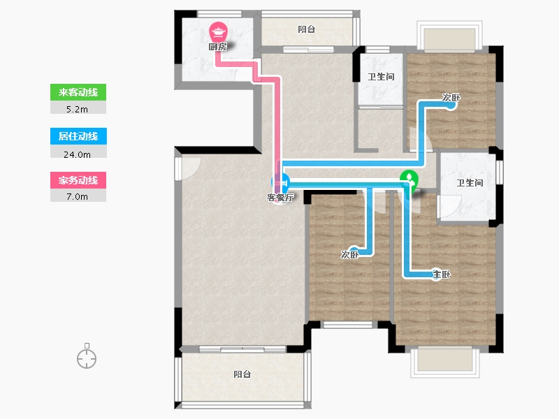 江西省-宜春市-都市江南-106.00-户型库-动静线