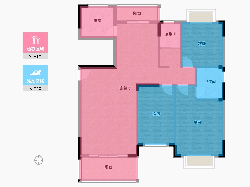 江西省-宜春市-都市江南-106.00-户型库-动静分区