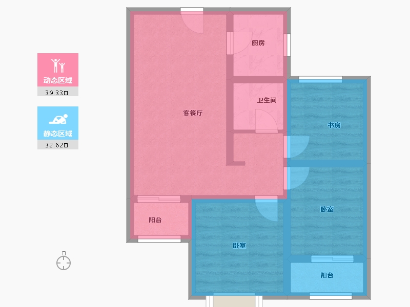 山西省-太原市-红星紫御半山3期-73.00-户型库-动静分区