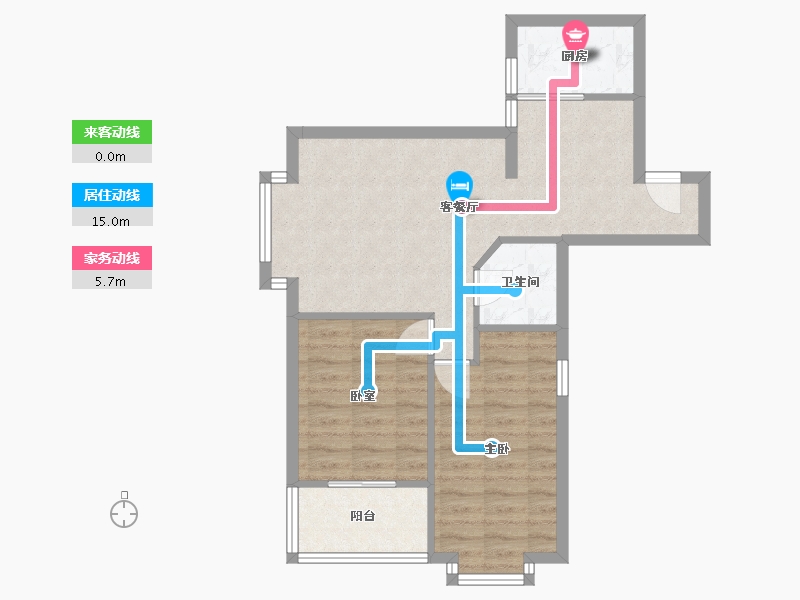 福建省-福州市-光明港苑-68.66-户型库-动静线