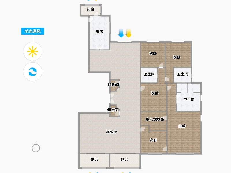 辽宁省-沈阳市-雅颂大苑-385.00-户型库-采光通风