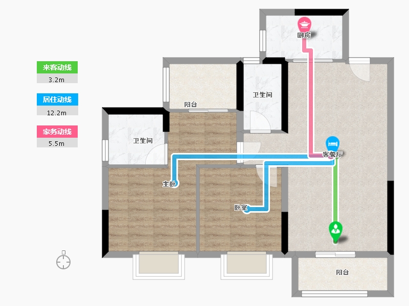 广西壮族自治区-柳州市-君悦朝阳乾景-106.00-户型库-动静线