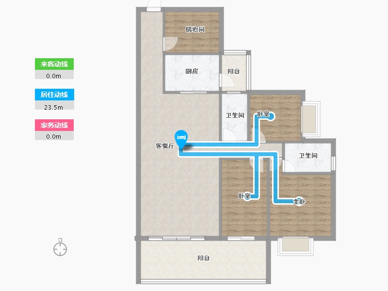 贵州省-安顺市-印象紫云-107.00-户型库-动静线