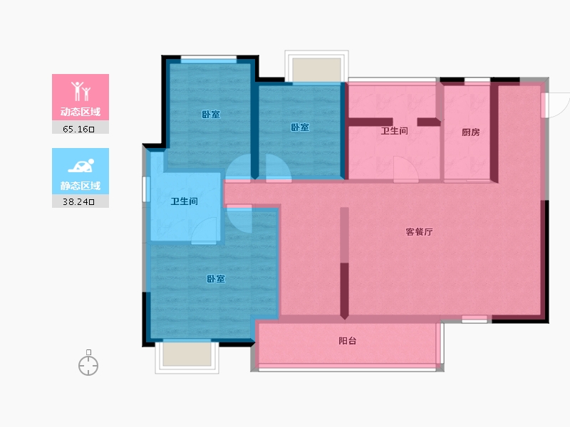 四川省-成都市-川发-110.00-户型库-动静分区