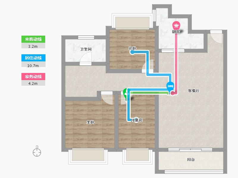 江西省-宜春市-恒大御景-120.00-户型库-动静线