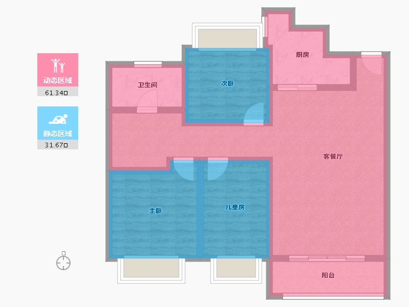 江西省-宜春市-恒大御景-120.00-户型库-动静分区