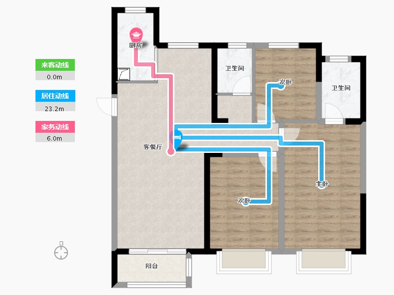 山东省-济南市-中新锦绣天地-107.50-户型库-动静线