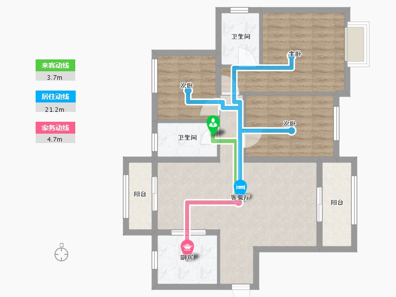 广西壮族自治区-贵港市-奥园冠军城-87.24-户型库-动静线