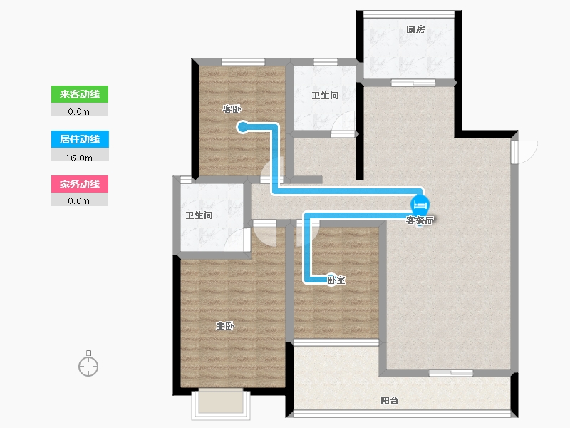 山东省-滨州市-湖畔家园-116.00-户型库-动静线